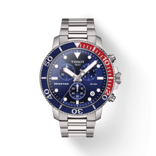 Tissot Seastar 1000 Chronograph Quartz 45.5 Stainless Steel / Blue / Bracelet